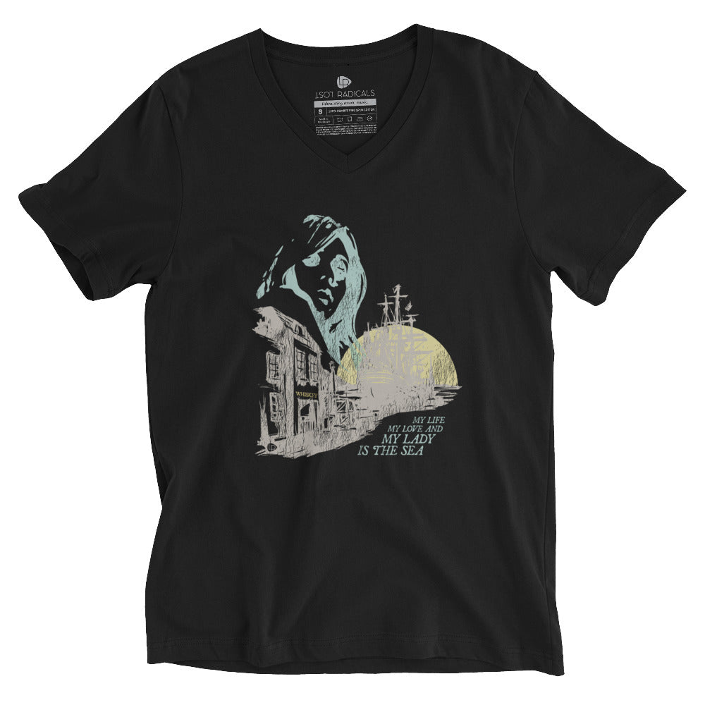 My Lady Is The Sea V-Neck T-Shirt - Lost Radicals