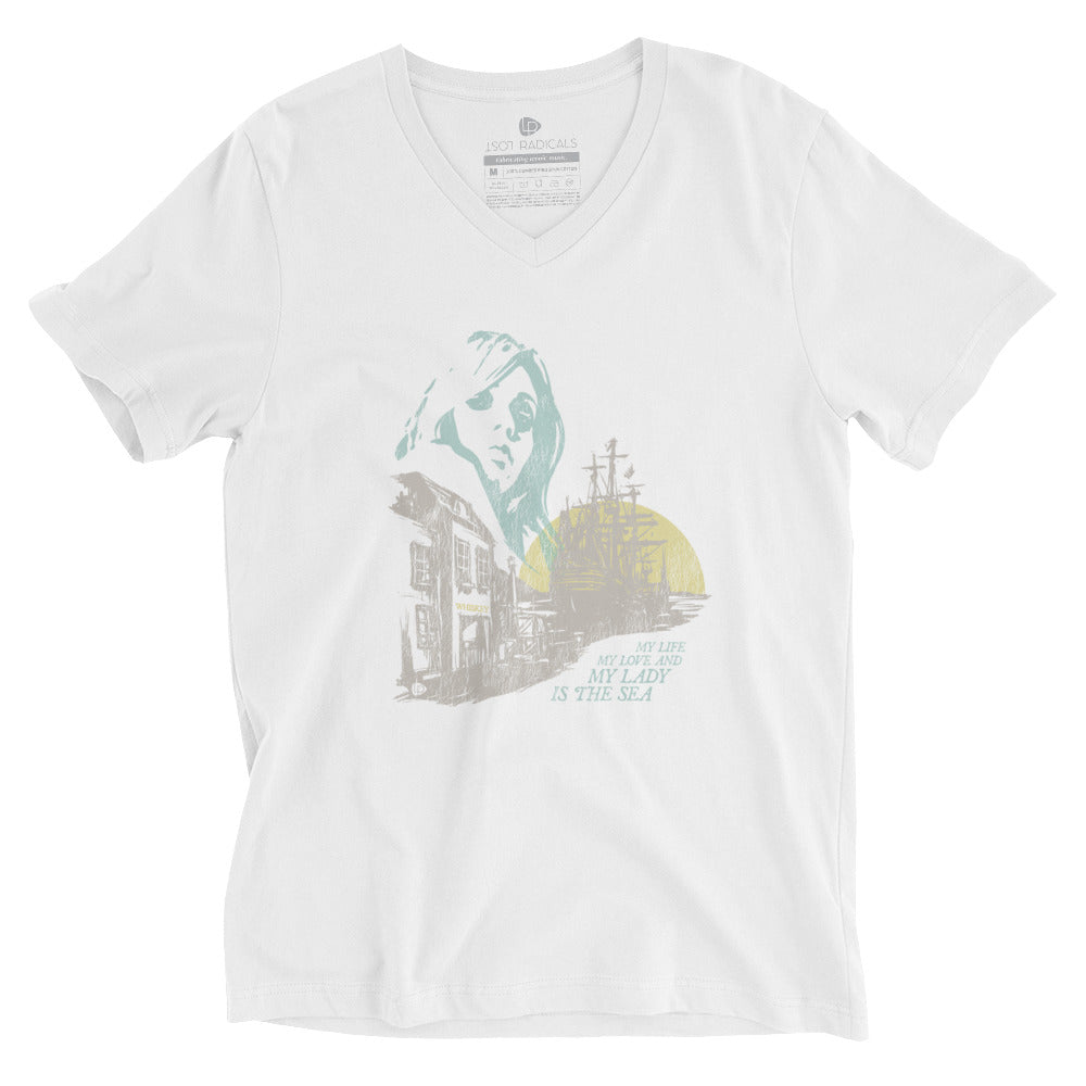 My Lady Is The Sea V-Neck T-Shirt - Lost Radicals