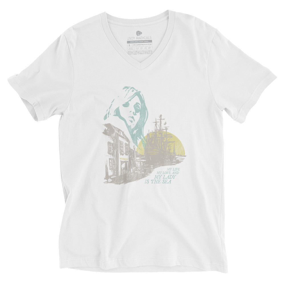 My Lady Is The Sea V-Neck T-Shirt - Lost Radicals
