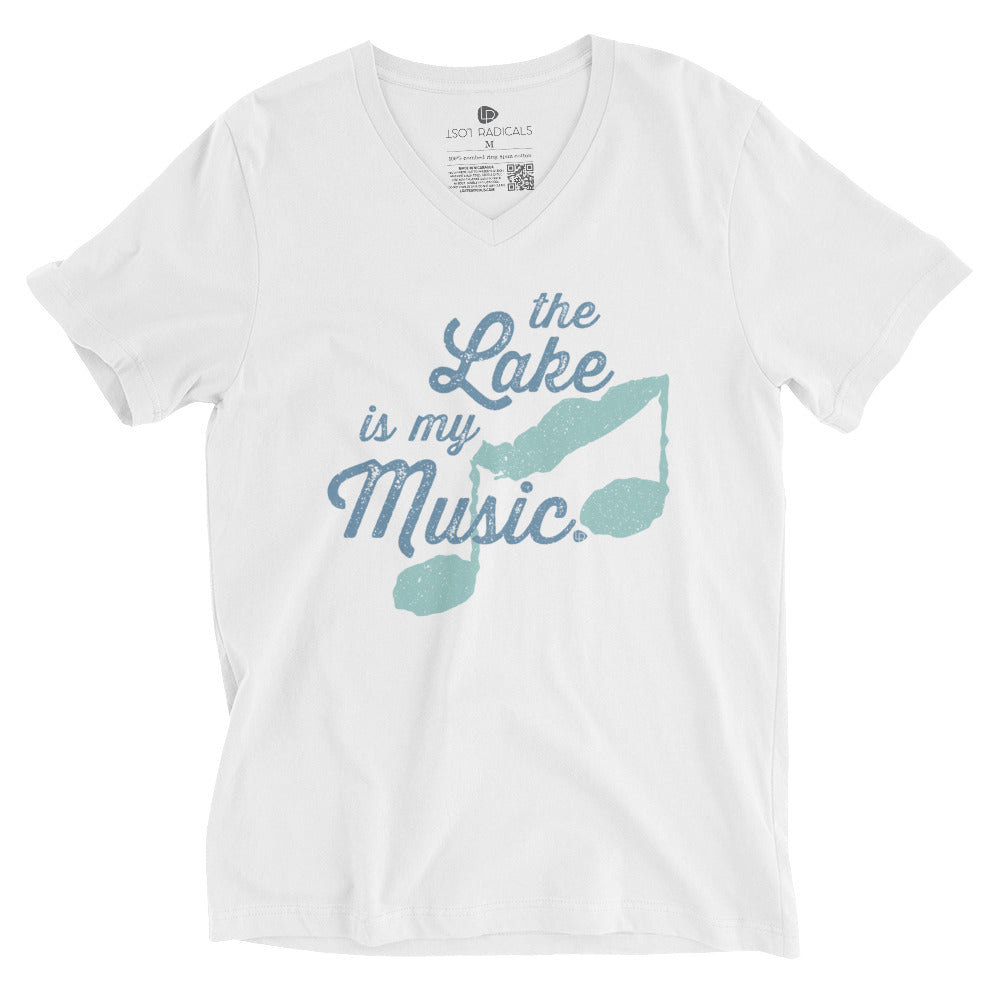 The Lake Is My Music V-Neck T-Shirt - Lost Radicals