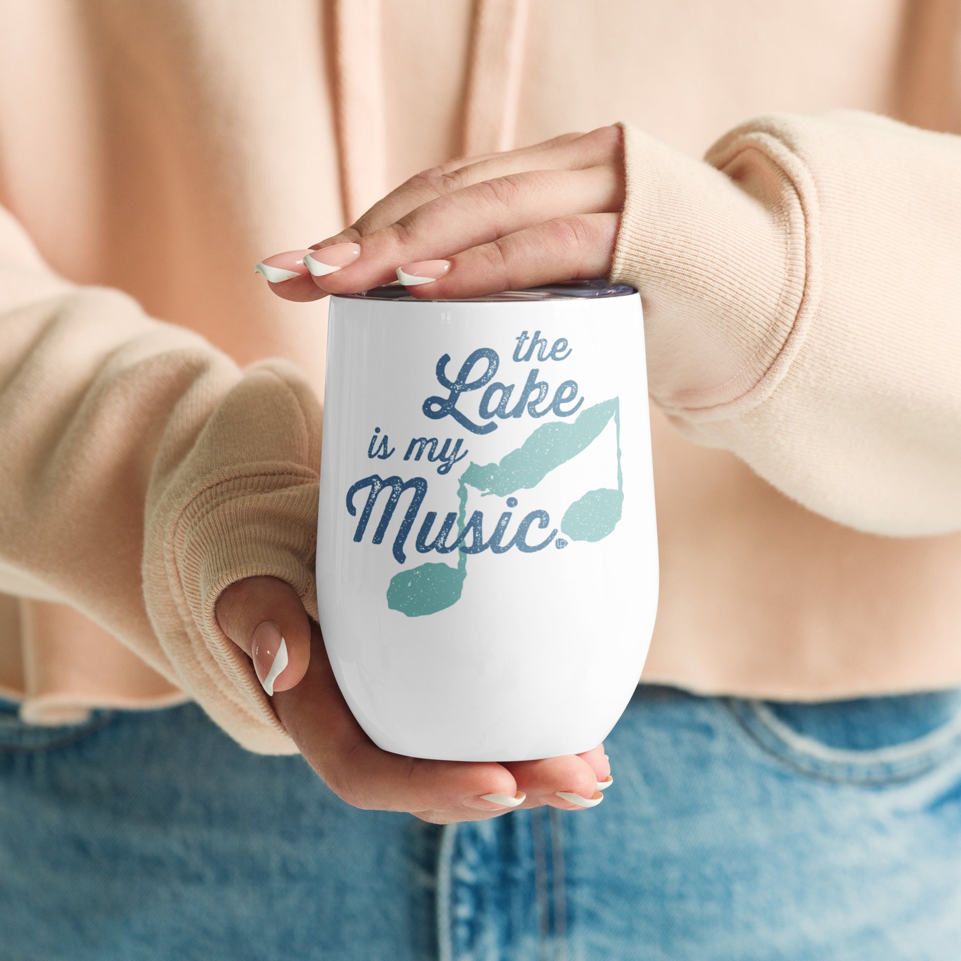 The Lake Is My Music Wine Tumbler - Lost Radicals