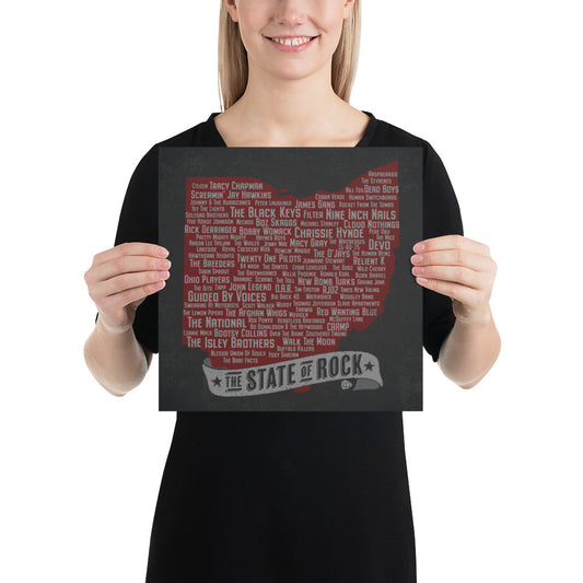 The State of Rock Poster (Red) - Lost Radicals