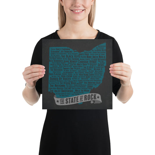 The State of Rock Poster (Blue) - Lost Radicals