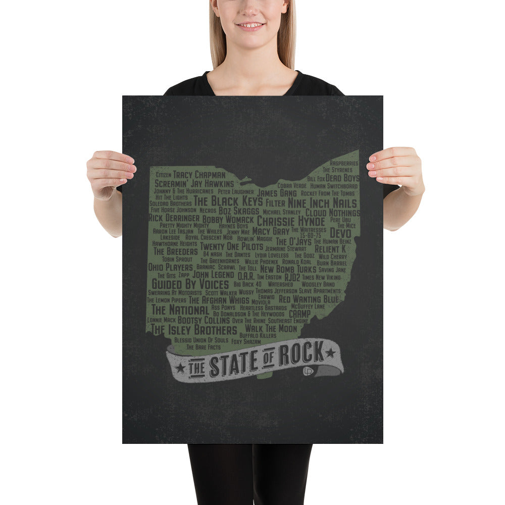The State of Rock Poster (Sage) - Lost Radicals