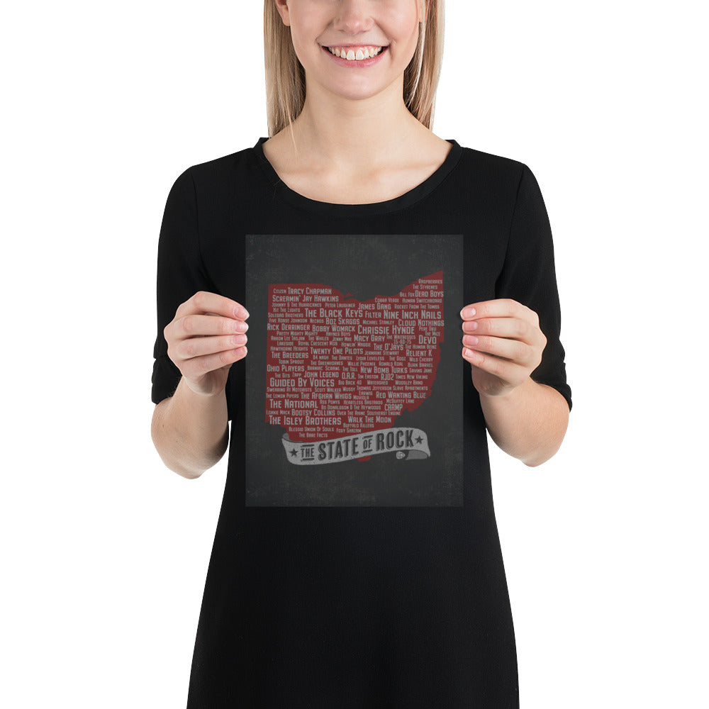 The State of Rock Poster (Red) - Lost Radicals