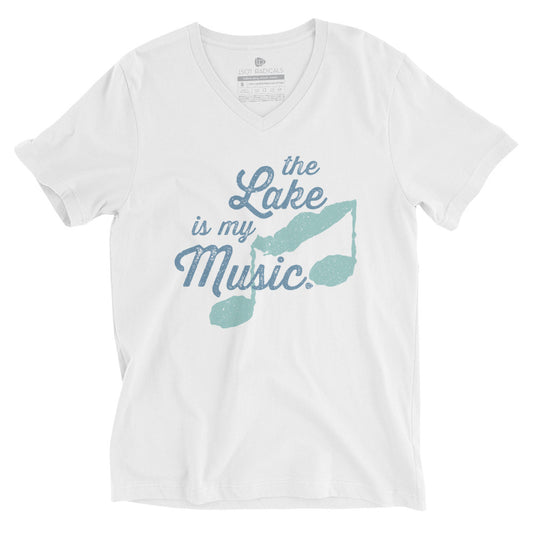 The Lake Is My Music V-Neck T-Shirt - Lost Radicals