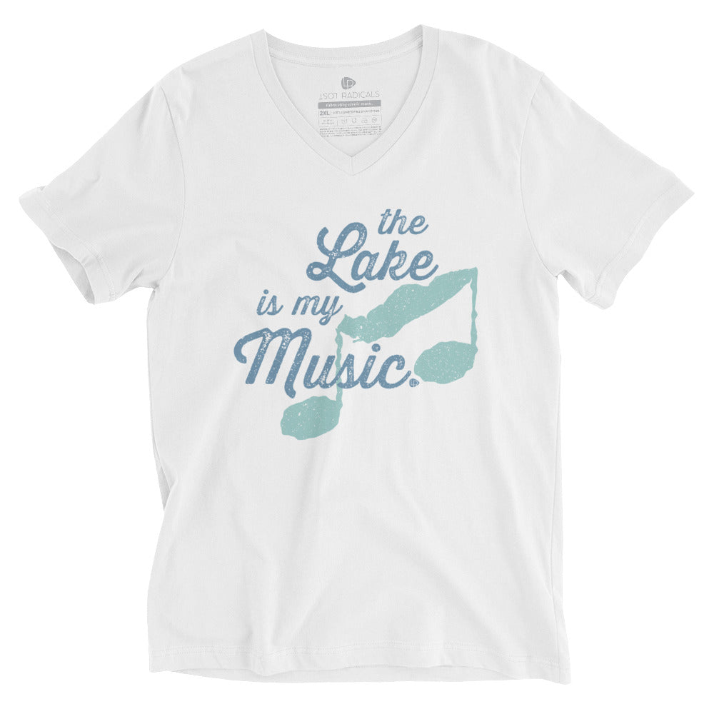 The Lake Is My Music V-Neck T-Shirt - Lost Radicals