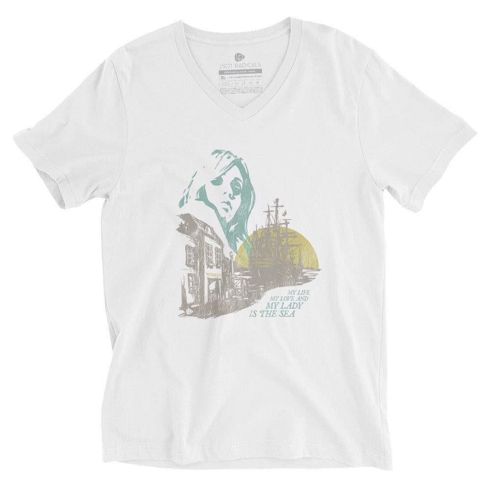 My Lady Is The Sea V-Neck T-Shirt - Lost Radicals