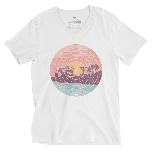Soft Rock Sunset V-Neck T-Shirt - Lost Radicals
