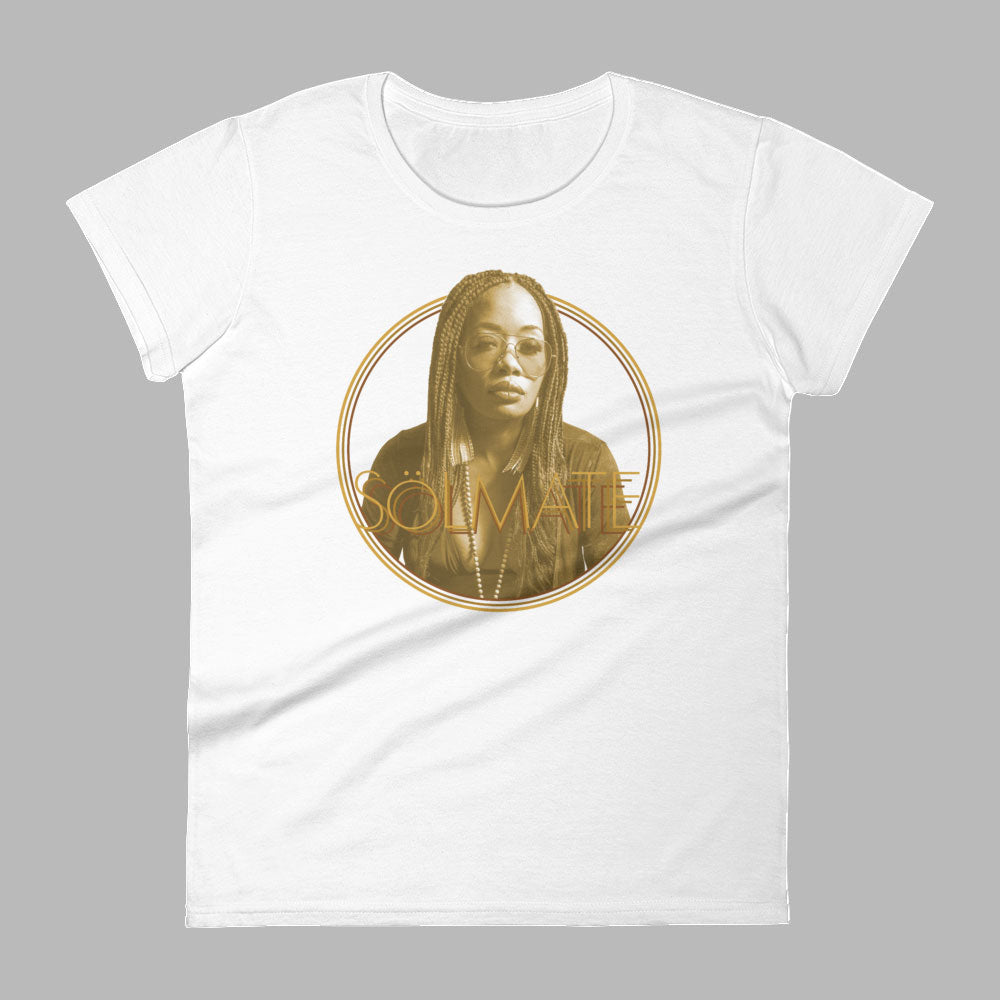 White and hotsell gold shirt womens