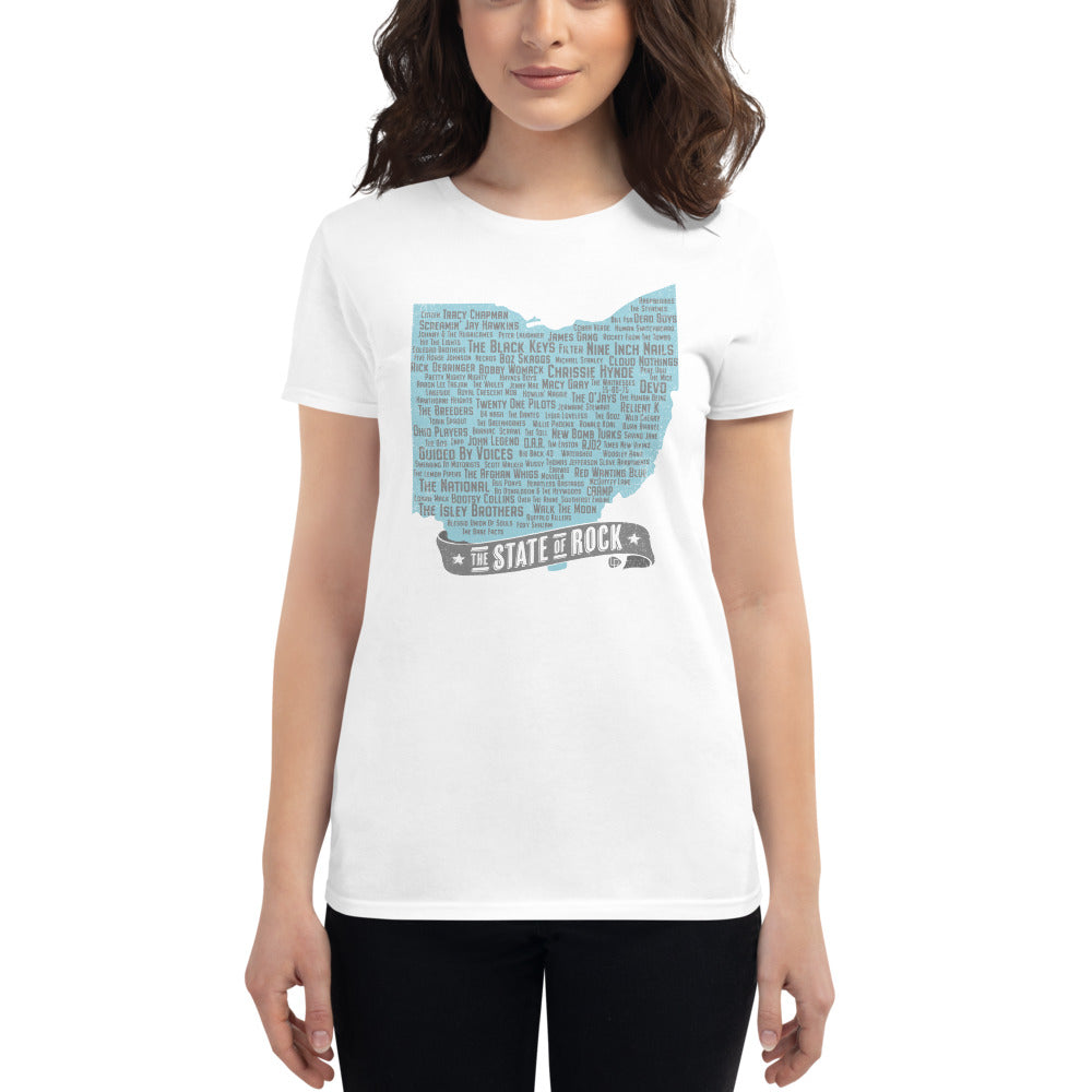 Ohio — The State of Rock Womens' Fit T-Shirt - Lost Radicals